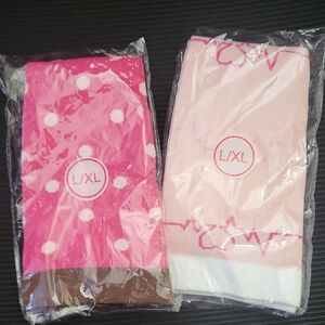 Pink Knee High Compression L/XL Socks Set